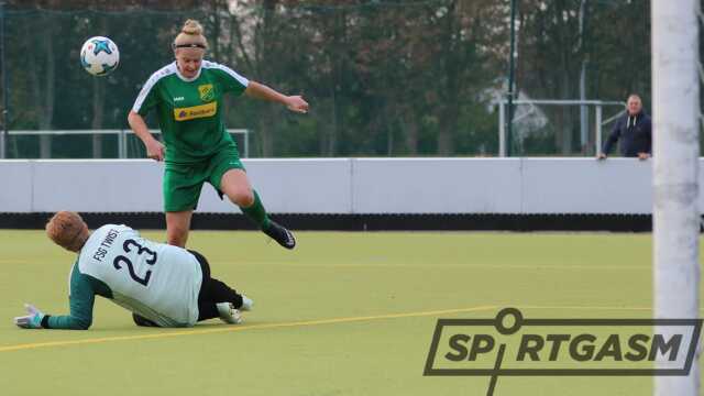 Geske Kaemena erzielte kurz vor der Pause das 1:1 und hatte auch den Siegtreffer auf dem Fuß.