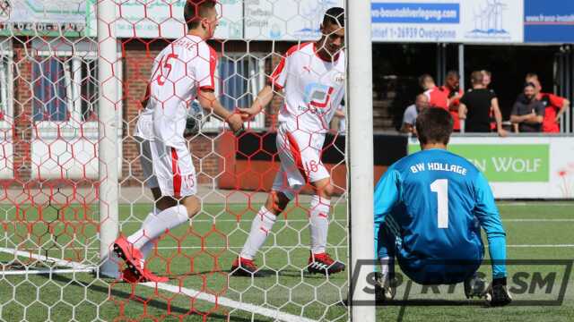 Durch einen Elfmeter erzielte der SVB das 1:1.